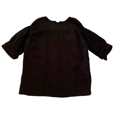 Pre-owned Jil Sander Black Viscose Top