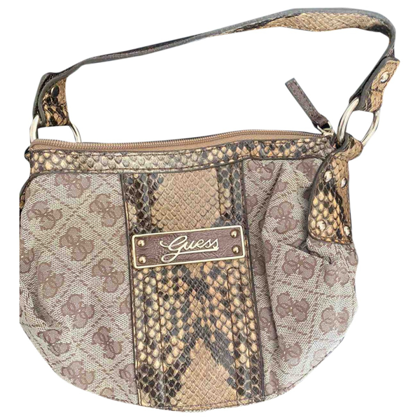 Preowned Guess Gold Cotton Clutch Bag ModeSens