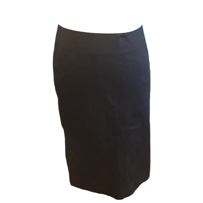 Pre-owned Tara Jarmon Mid-length Skirt In Black