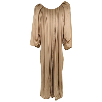 Pre-owned Schumacher Ecru Silk Dress