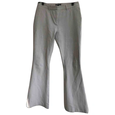 Pre-owned Tommy Hilfiger Straight Pants In White