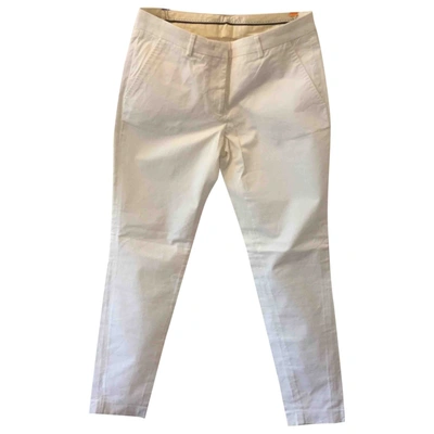Pre-owned Moncler Chino Pants In White
