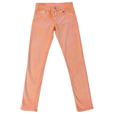 Pre-owned Ralph Lauren Slim Trousers In Orange