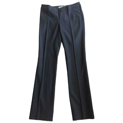 Pre-owned Reed Krakoff Wool Slim Pants In Anthracite