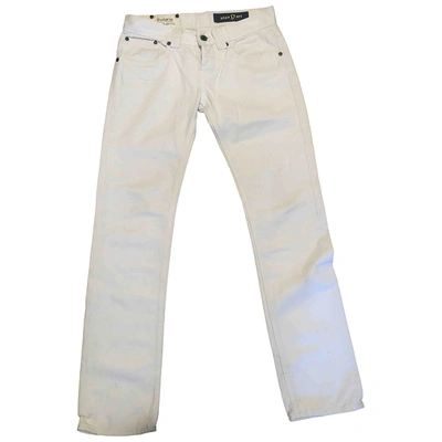 Pre-owned Dondup Slim Jeans In White