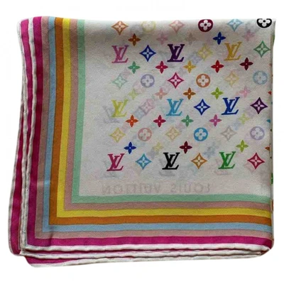 Pre-owned Louis Vuitton Silk Handkerchief In Multicolour