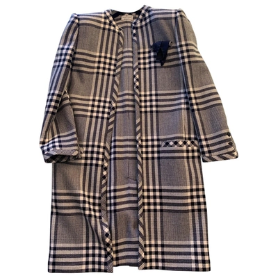 Pre-owned Valentino Wool Coat In Blue