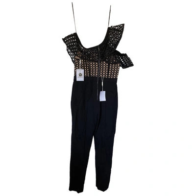 Pre-owned Self-portrait Jumpsuit In Black