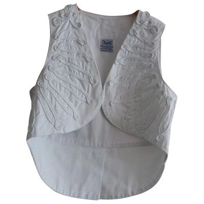 Pre-owned Closed White Cotton Top