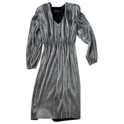 Pre-owned Designers Remix Mid-length Dress In Silver