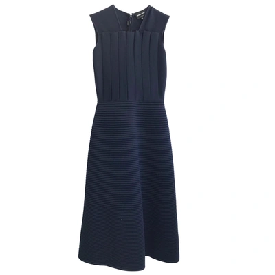 Pre-owned Giorgio Armani Navy Wool Dress