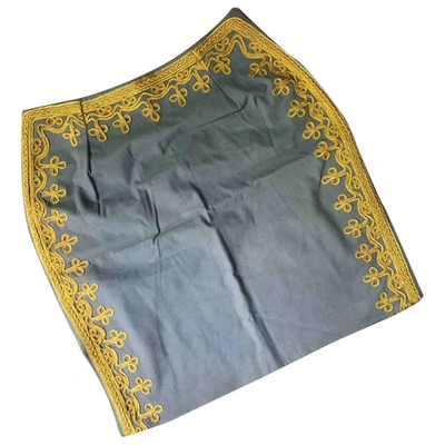 Pre-owned Manoush Skirt In Grey