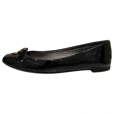 Pre-owned Dolce & Gabbana Ballet Flats In Black