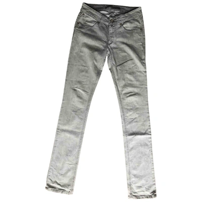 Pre-owned Superfine Slim Jeans In Grey