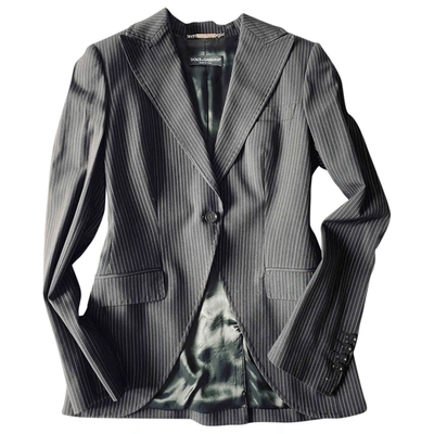 Pre-owned Dolce & Gabbana Wool Suit Jacket In Black