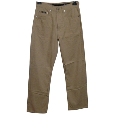 Pre-owned Hugo Boss Trousers In Khaki