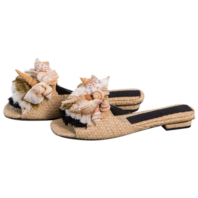 Pre-owned Sanayi313 Cloth Mules In Beige