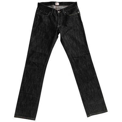 Pre-owned Edwin Straight Jeans In Black