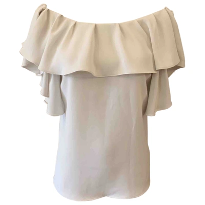 Pre-owned P.a.r.o.s.h White Viscose Top