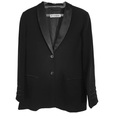 Pre-owned Jil Sander Wool Suit Jacket In Black