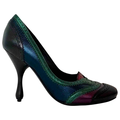 Pre-owned Bottega Veneta Leather Heels In Multicolour