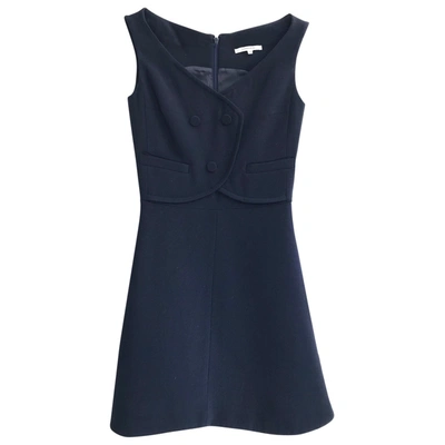 Pre-owned Carven Navy Wool Dress