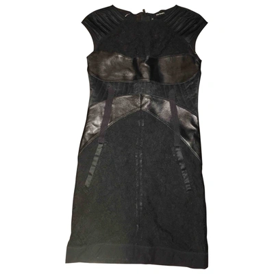 Pre-owned The Kooples Lace Mini Dress In Black
