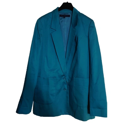 Pre-owned French Connection Blue Cotton Jacket
