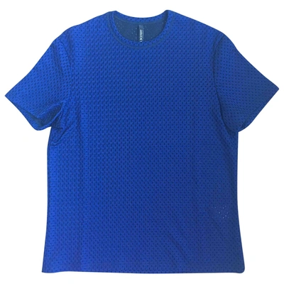 Pre-owned Neil Barrett Blue Synthetic Top