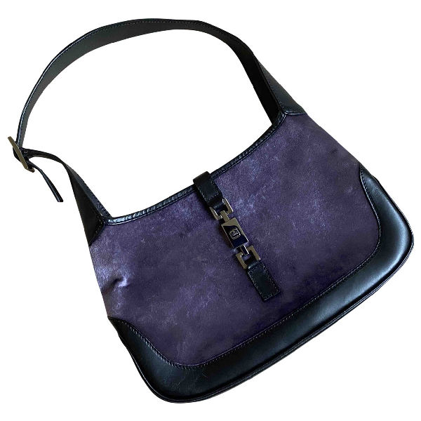 gucci velvet purple bag