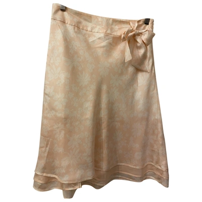 Pre-owned Tommy Hilfiger Silk Mid-length Skirt In Pink