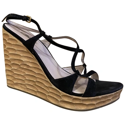 Pre-owned Miu Miu Sandals In Black