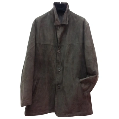 Pre-owned Ferragamo Coat In Brown