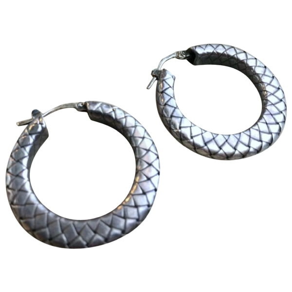 Pre-owned Bottega Veneta Silver Silver Earrings | ModeSens