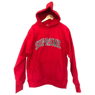 Pre-owned Supreme Sweatshirt In Red