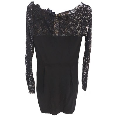 Pre-owned Gucci Lace Mid-length Dress In Black