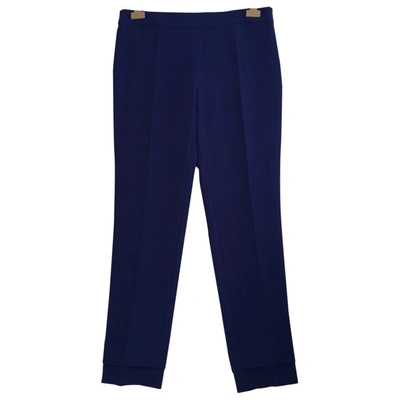 Pre-owned Emporio Armani Slim Pants In Blue
