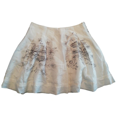 Pre-owned Patrizia Pepe Mini Skirt In Beige