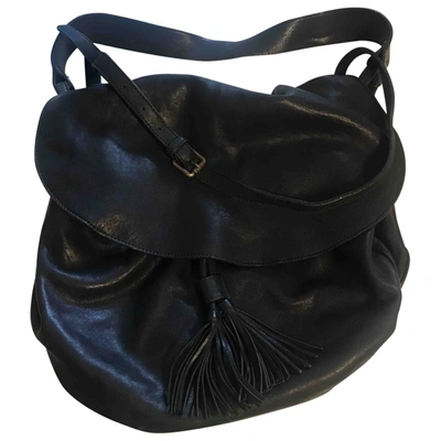 Pre-owned Gerard Darel Pom Bag Leather Bag In Black