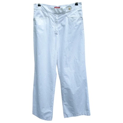 Pre-owned Replay Large Trousers In White