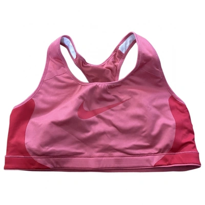Pre-owned Nike Pink Polyester Top
