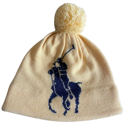 Pre-owned Polo Ralph Lauren Wool Hat In Yellow