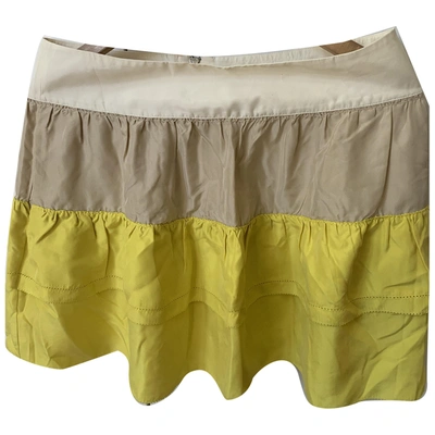 Pre-owned See By Chloé Silk Mini Skirt In Multicolour