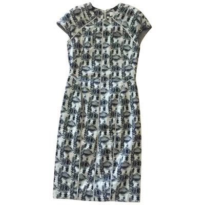 Pre-owned Lela Rose Dress In White