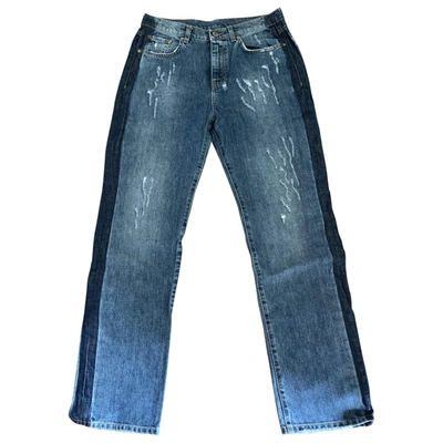 Pre-owned Pinko Blue Cotton Jeans