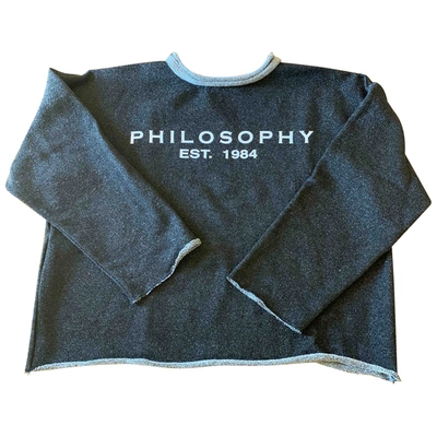Pre-owned Philosophy Di Lorenzo Serafini Metallic Cotton Knitwear