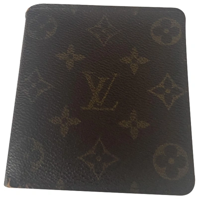 Pre-owned Louis Vuitton Marco Brown Cloth Small Bag, Wallet & Cases