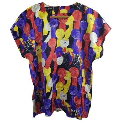 Pre-owned Escada Silk Shirt In Multicolour