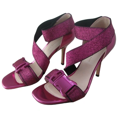 Pre-owned Christopher Kane Pink Leather Heels