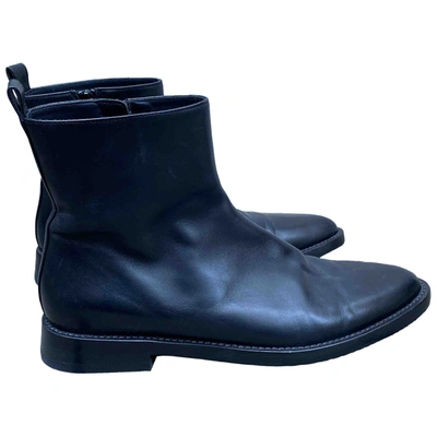 Pre-owned Ann Demeulemeester Black Leather Boots